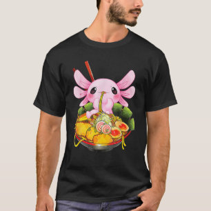 Ramen Axolotl Kawaii Anime Japanese Food T-Shirt