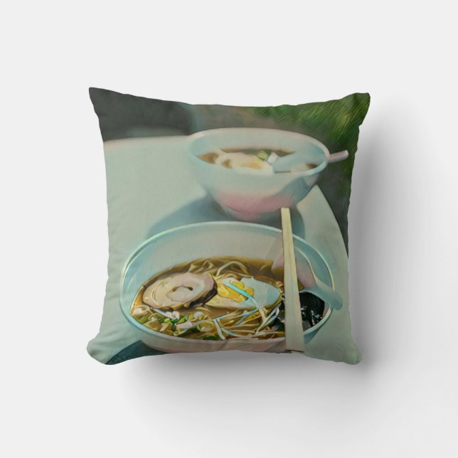 Ramen birthday gift cushion (Front)