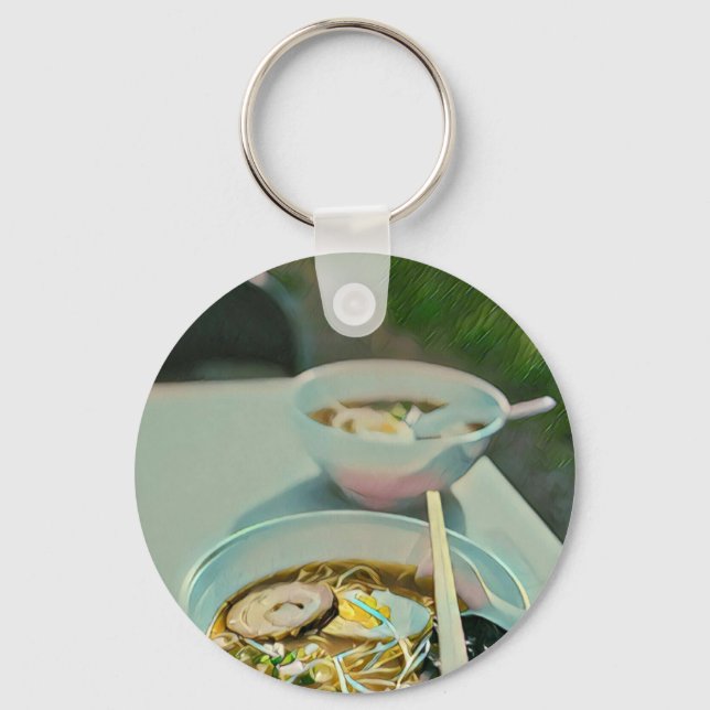 Ramen birthday gift key ring (Front)