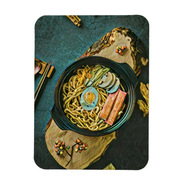 Ramen birthday gift magnet (Vertical)