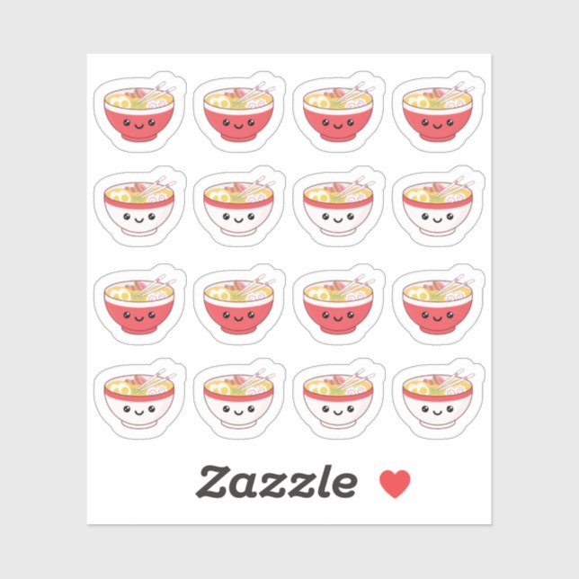 Ramen Bowl Noodles Kawaii Japanese Food Planner (Sheet)