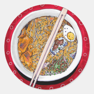 "Ramen Bowl" Round Sticker