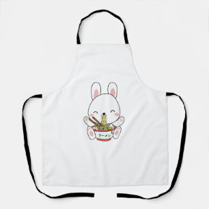 Ramen Bunny Bowl for Kawaii Ramen Noodle Soup Love Apron