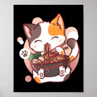 Ramen Cat Anime Bowl Kawaii Neko Japanese 
