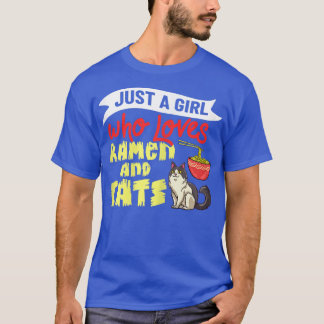 Ramen Cat Bowl Chicken Noodle Soup Japanese1177 T-Shirt