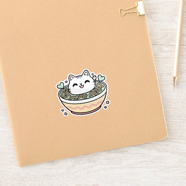 Ramen Cat - Cute Kawaii (Notebook)
