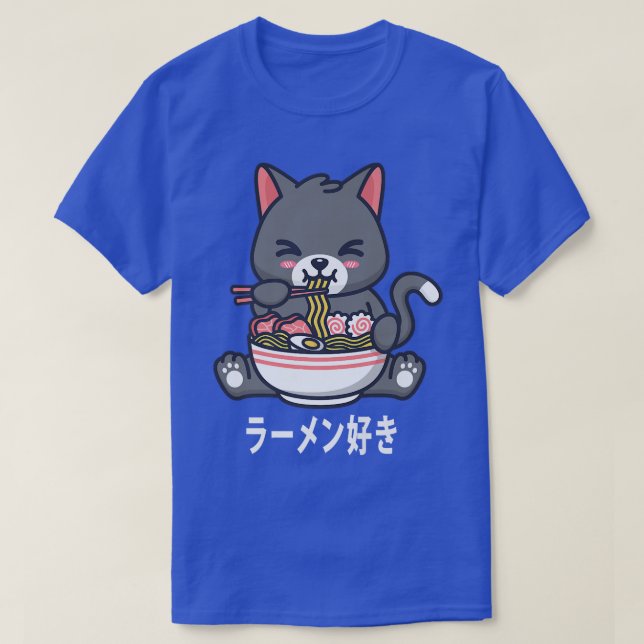 Ramen Cat Japanese Anime Kawaii Girls Official Tee (Design Front)
