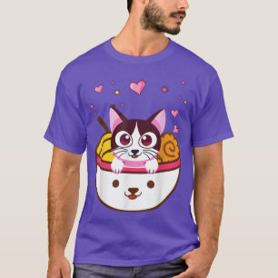 Ramen Cat  Japanese Kawaii Anime Lover  T-Shirt