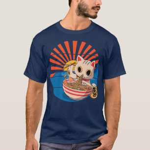Ramen Cat Japanese Kawaii Cute Anime 1454 T-Shirt