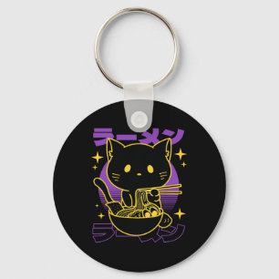 Ramen Cat Japanese Key Ring