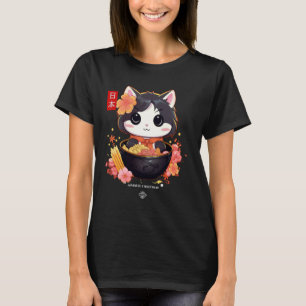 Ramen Cat Japanese Neko Fun T-Shirt