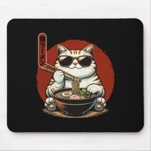 Ramen Cat Kawaii Anime Japanese Kawaii Neko 1  Mouse Pad