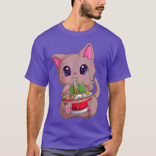 Ramen Cat Kawaii Anime Ramen Cat Cat Lovers Kawaii T-Shirt