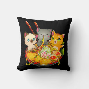 Ramen Cat Kawaii Neko Anime Otaku Cats Japanese No Cushion
