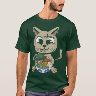 Ramen Cat Kitty Lover Feline Meow Pet Owner Kitten T-Shirt