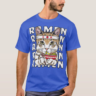 Ramen Cat Ninja  Anime Kawaii Japanese  T-Shirt