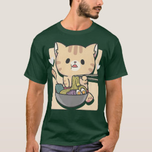 Ramen Cat Otaku Aesthetic Kawaii T-Shirt