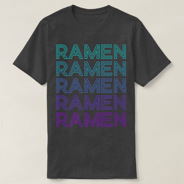 Ramen Cat Retro 1518 T-Shirt (Design Front)