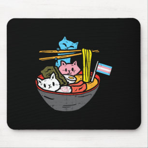 Ramen Cat Transgender Lgbt Trans Pride Janpanese N Mouse Pad
