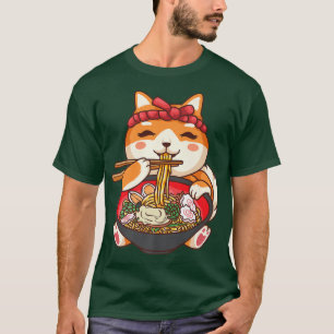 Ramen Catjapanese Kawaii Anime Lover 1521 T-Shirt