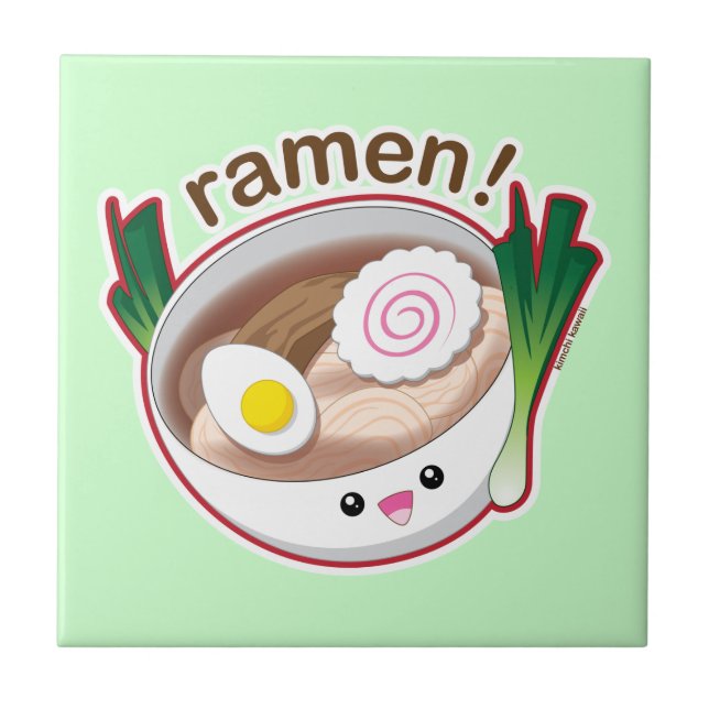 Ramen! Ceramic Tile (Front)