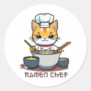 Ramen Chef Classic Round Sticker