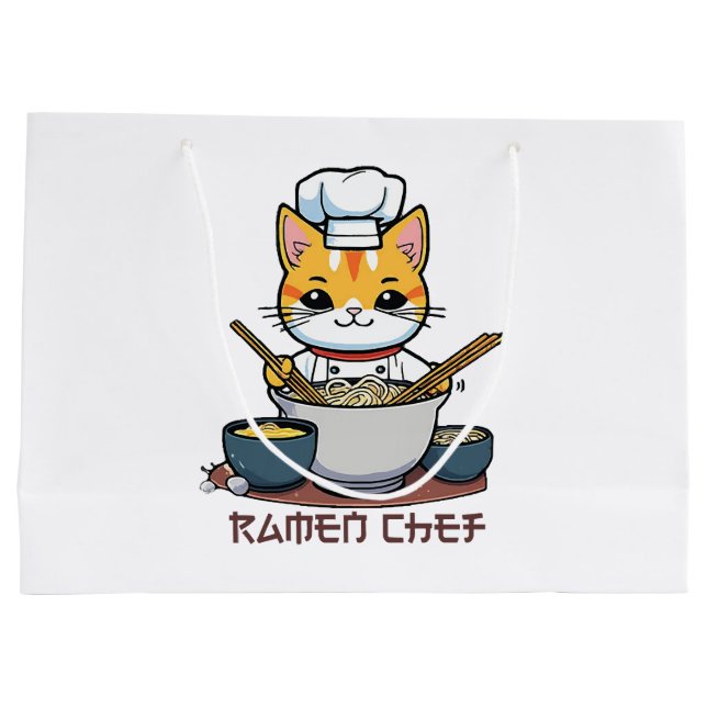Ramen Chef Large Gift Bag (Back)