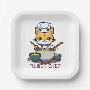 Ramen Chef Paper Plate
