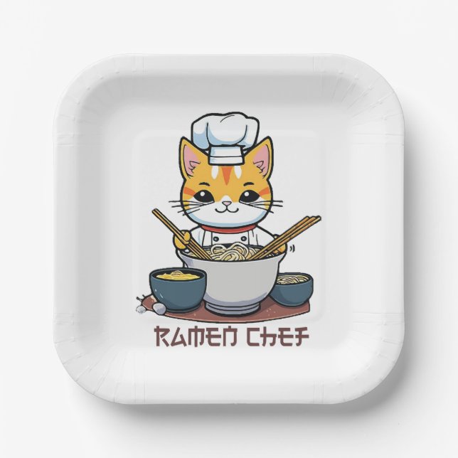 Ramen Chef Paper Plate (Front)