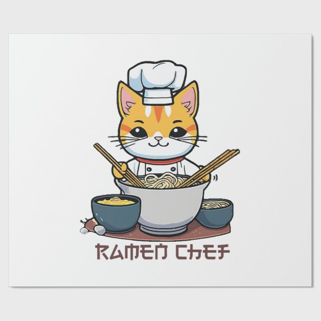 Ramen Chef Wrapping Paper (Flat)