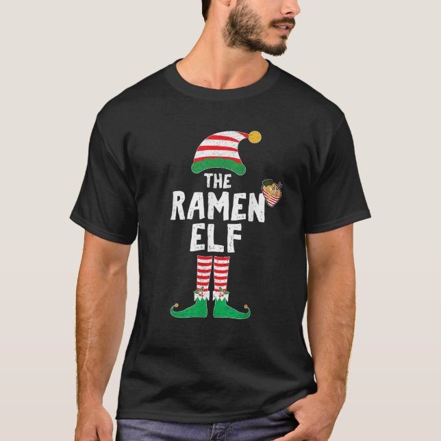 Ramen Christmas Elf Ugly Christmas Sweater Ramen E (Front)