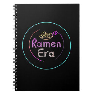 RAMEN ERA, japanese food, NEON STYLE Notebook