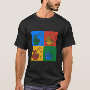 Ramen Fast Food Japanese Culture Noodles Pop Art C T-Shirt