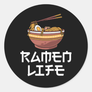 Ramen Foodie Japanese Noodles Lover Classic Round Sticker