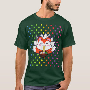 RAMEN Fox Funny Kawaii Decor For Girls Kawaii Rame T-Shirt