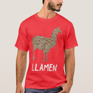 Ramen Funny Llama Animal Pun Theme for Japanese No T-Shirt