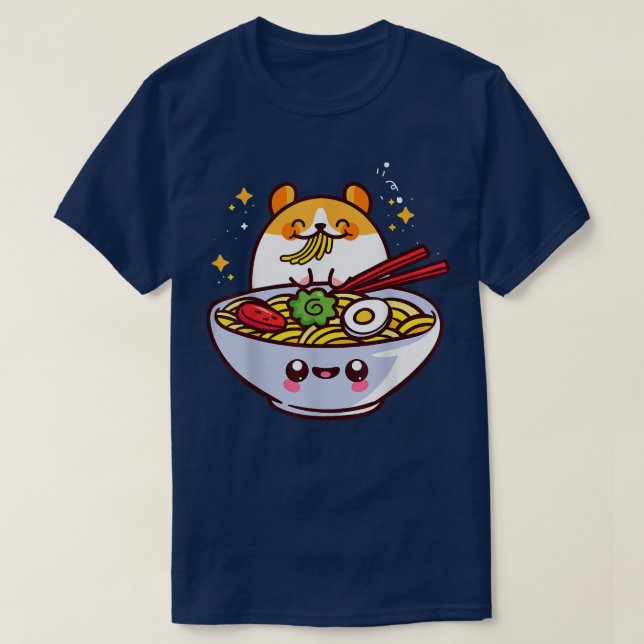 Ramen Gift Kawaii Japanese Noodles Baka Surimi Mis T-Shirt (Design Front)