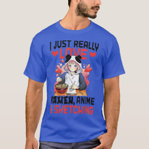 Ramen Girl Sketching Anime T-Shirt