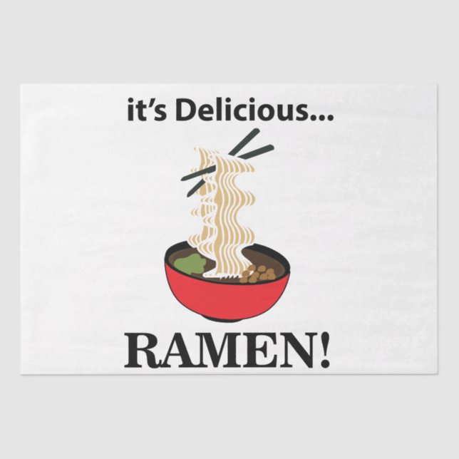 Ramen It's Delicious Ramen  Tissue Paper (Front)
