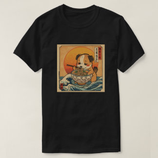 Ramen Japanese Funny Kawaii baby dog Anime T-Shirt