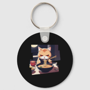 Ramen Kawaii Cat Anime 1  Key Ring