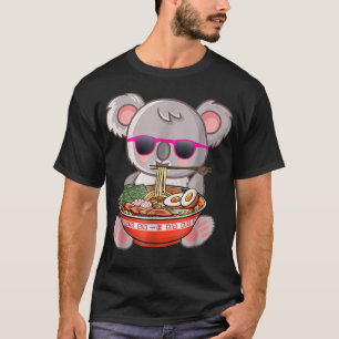 Ramen Koala Anime Otaku Japanese Noodles Gift Girl T-Shirt