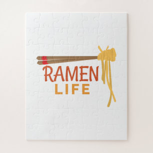 Ramen Life Japanese Food Funny Student Gift Idea Jigsaw Puzzle