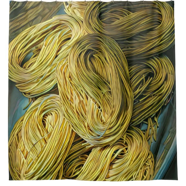 Ramen lover artwork shower curtain (Front)