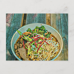 Ramen lover gift postcard