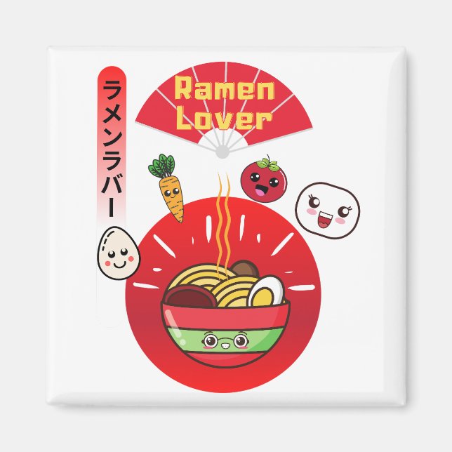RAMEN LOVER KAWAII STYLE MAGNET (Front)