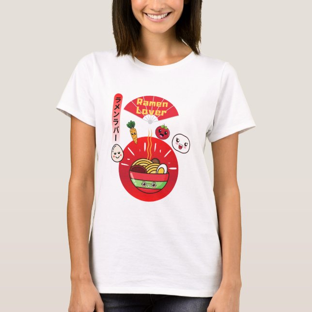 RAMEN LOVER KAWAII STYLE T-Shirt (Front)