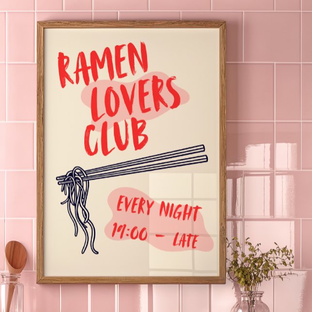 Ramen Lovers Club | Kitchen Decor Poster (Creator Uploaded)