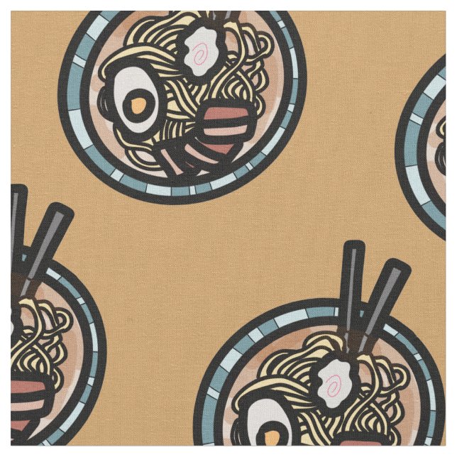 Ramen lovers cute Japanese Fabric (Close Up)