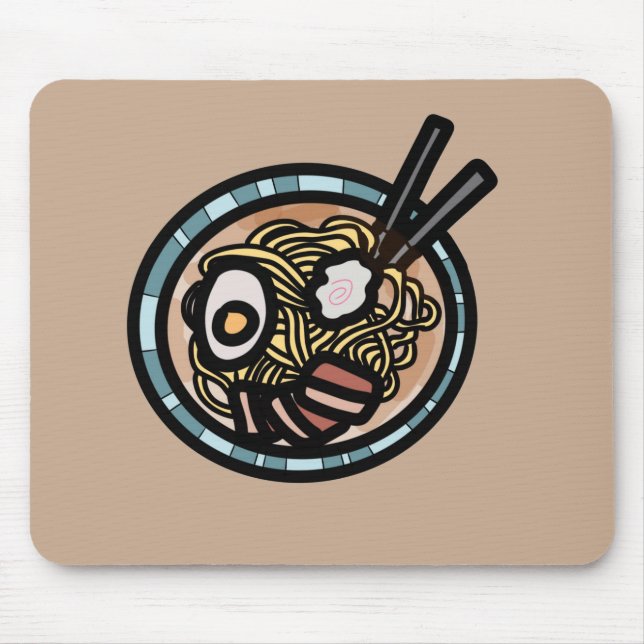 Ramen lovers cute Japanese Mouse Pad (Front)
